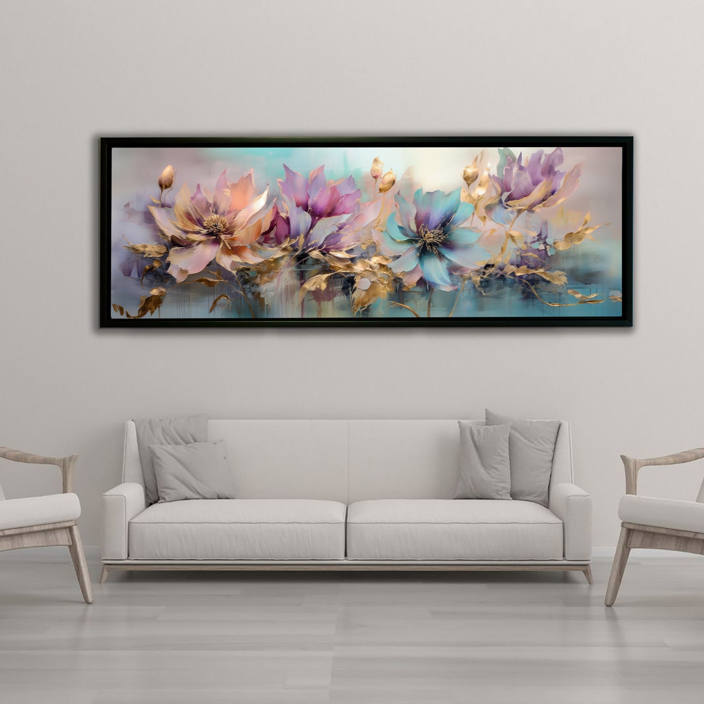 Flowers Canvas Art - Floral Symphony-Wall decor