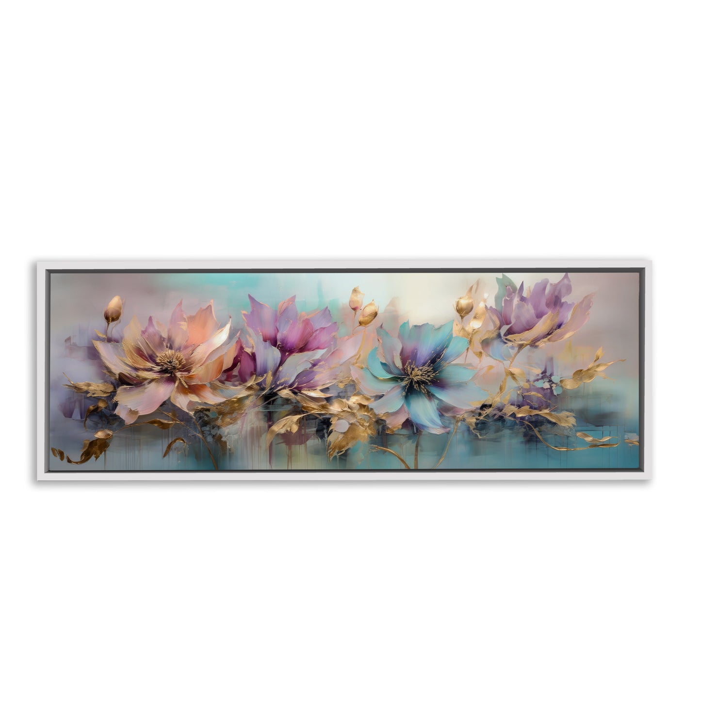 Flowers Canvas Art - Floral Symphony-Wall decor