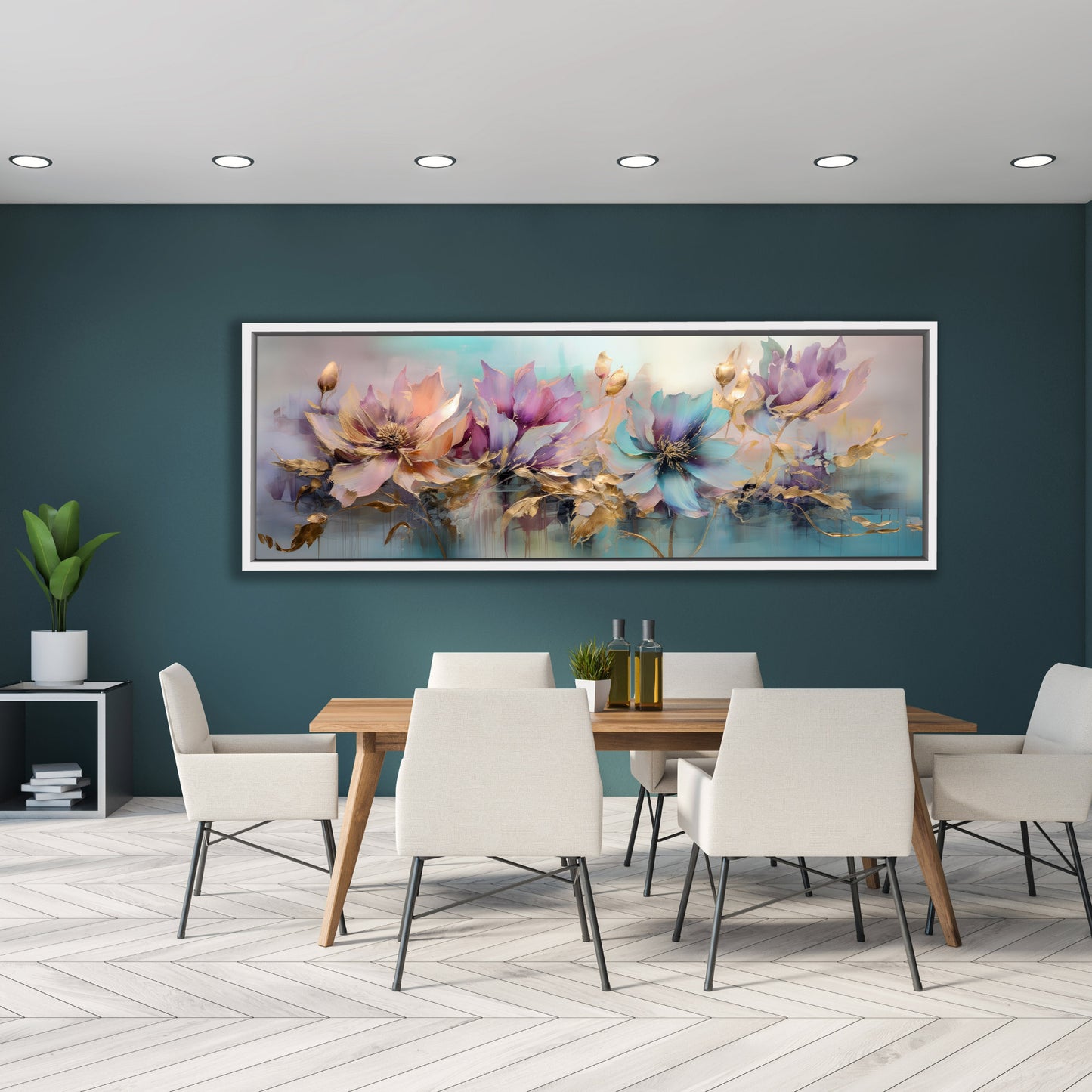 Flowers Canvas Art - Floral Symphony-Wall decor