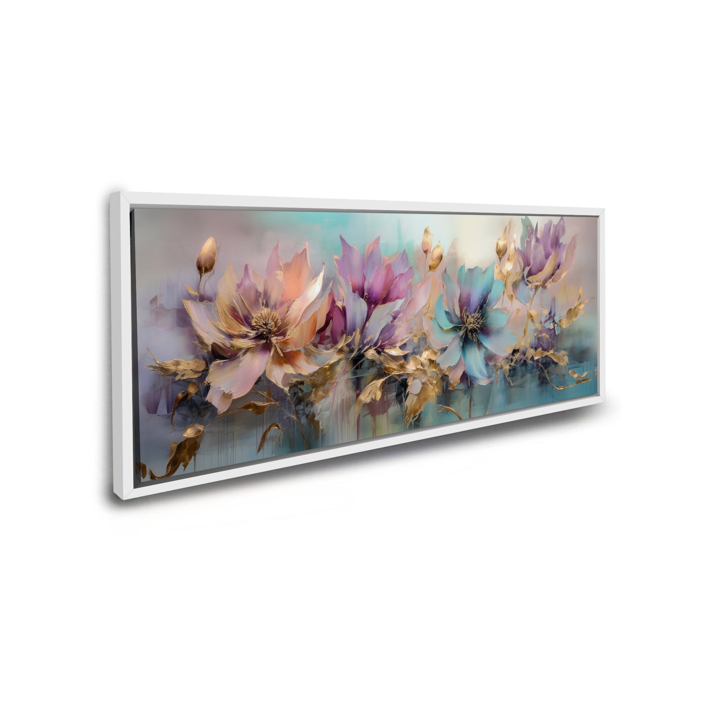 Flowers Canvas Art - Floral Symphony-Wall decor