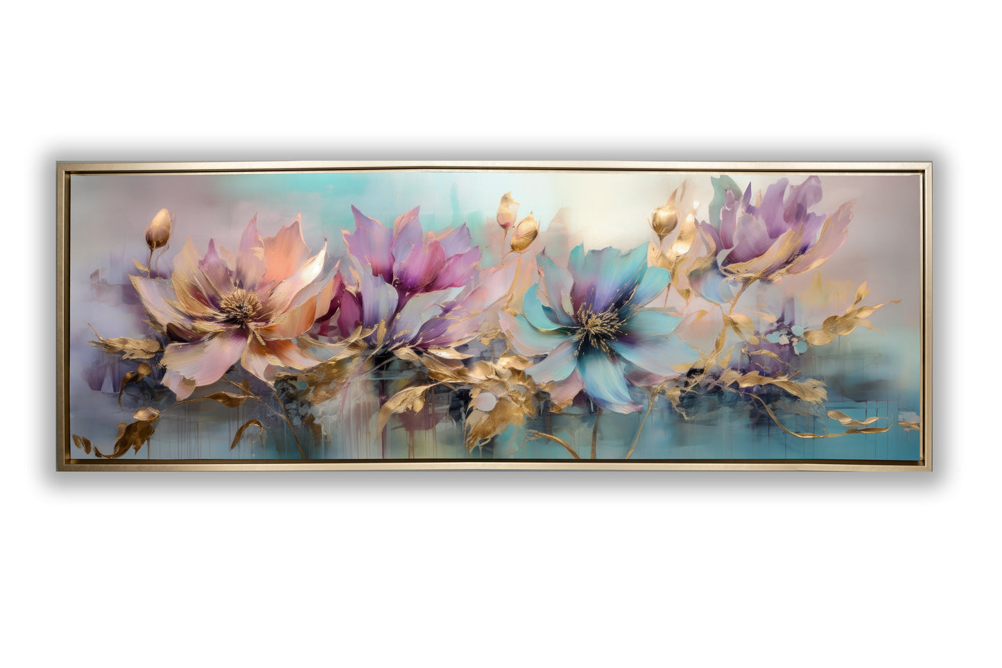 Flowers Canvas Art - Floral Symphony-Wall decor