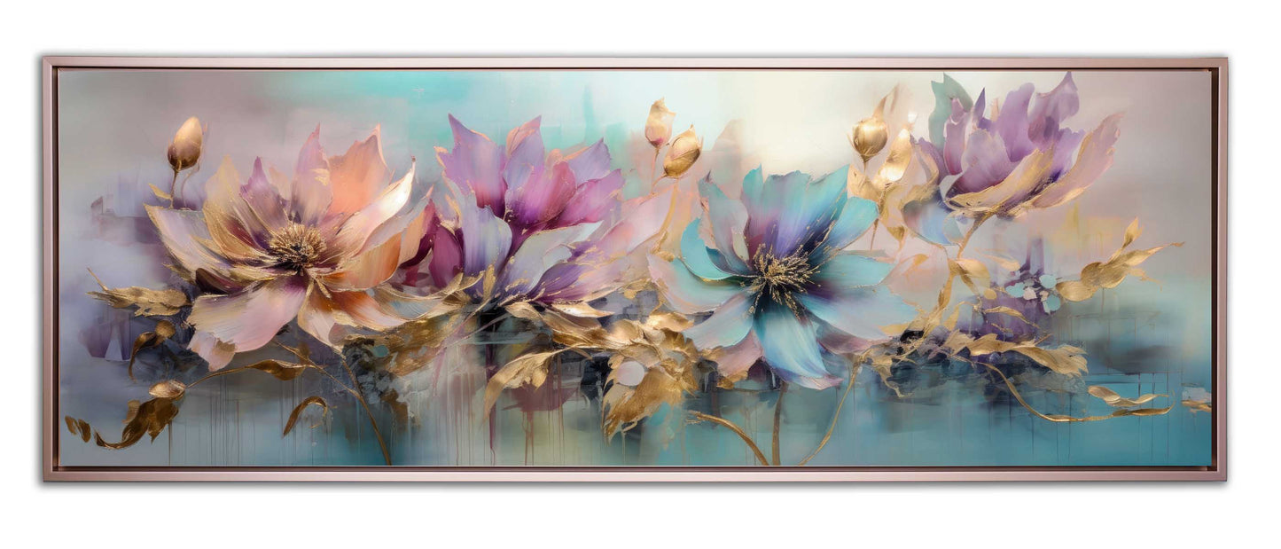 Flowers Canvas Art - Floral Symphony-Wall decor
