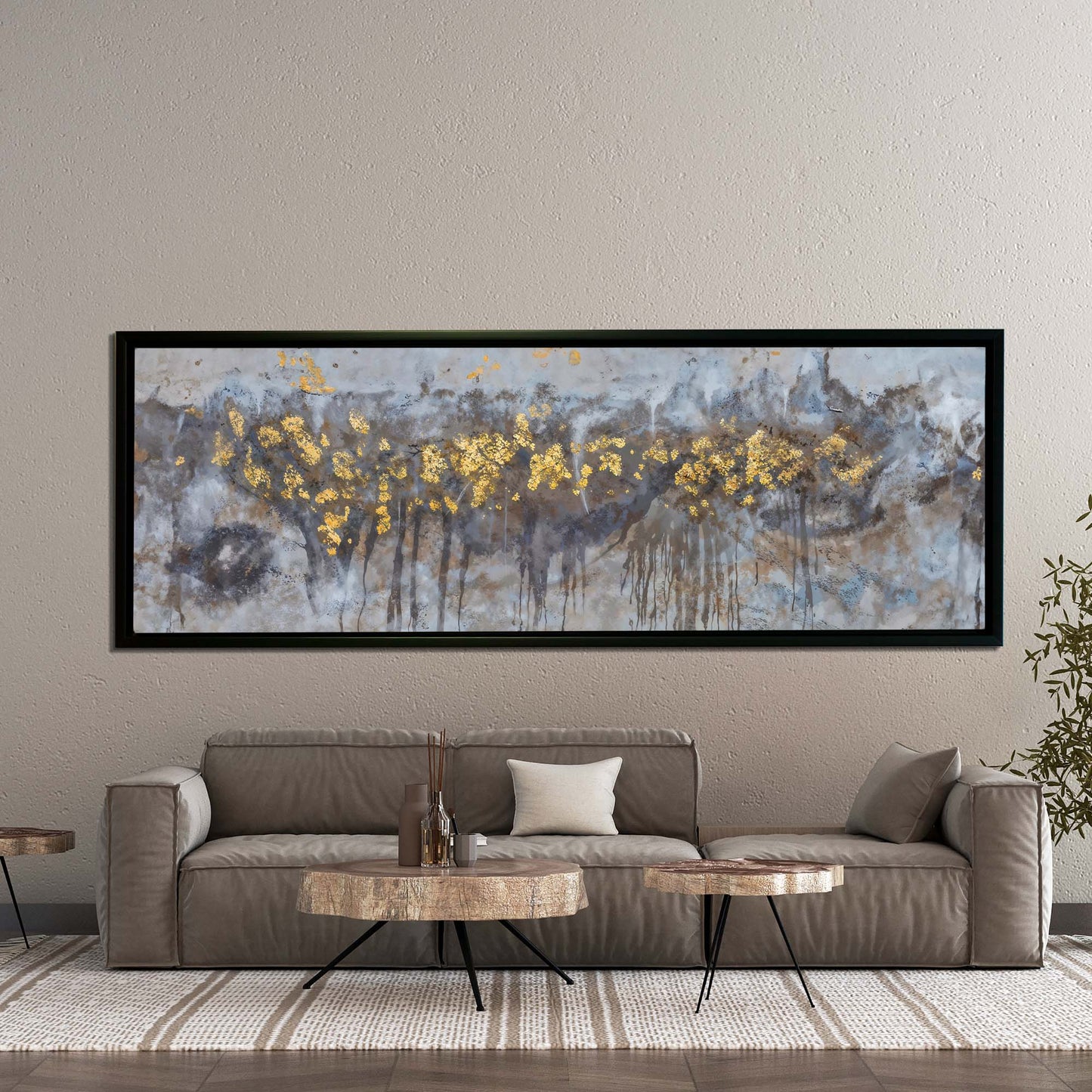 Fine Art- Abstract Trees Canvas-Artwork-Wall ART