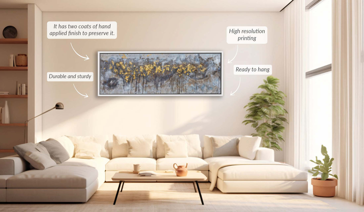 Fine Art- Abstract Trees Canvas-Artwork-Wall ART