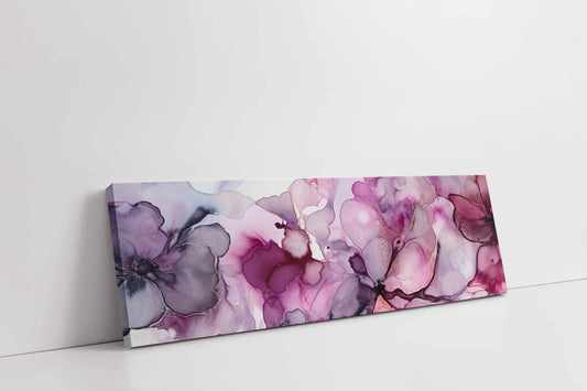 Watercolor Magenta 72" x 24" Fine Art Canvas