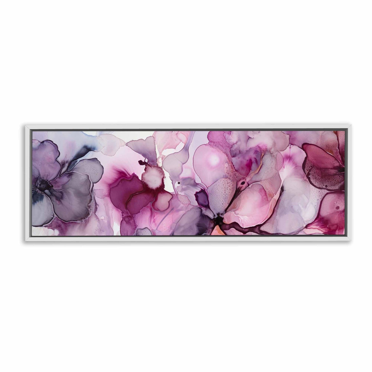 Watercolor Magenta 72" x 24" Fine Art Canvas