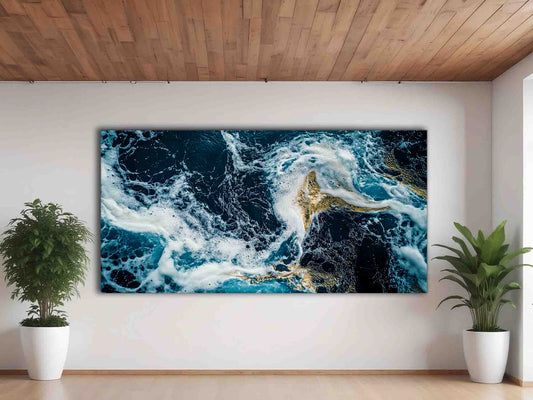 Fluid art abstract 72" x 36" fine art canvas print