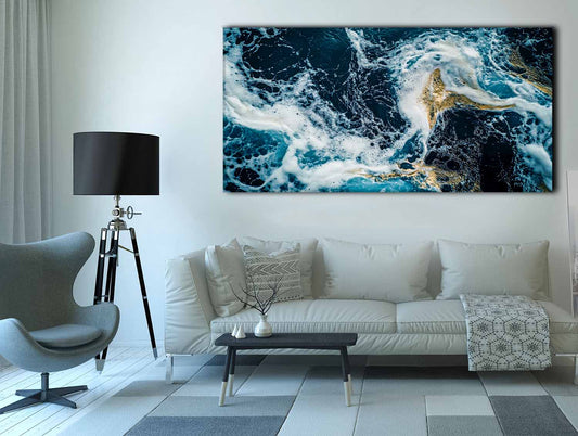 Fluid art abstract 72" x 36" fine art canvas print
