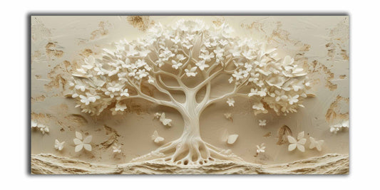 Ivory Tree 72" x 36" Fine Art Canvas Print
