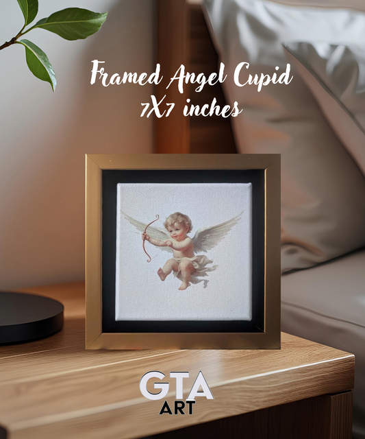 angel art prints baby cupid-bedroom wall decor