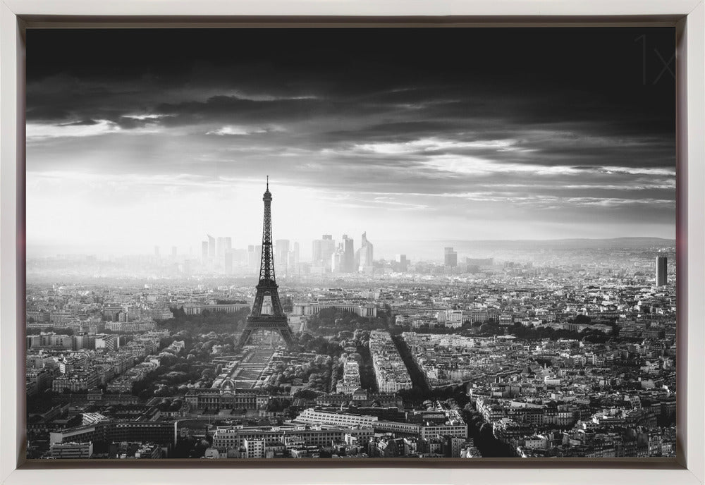Paris Wall Artwork In Black Floating Frame