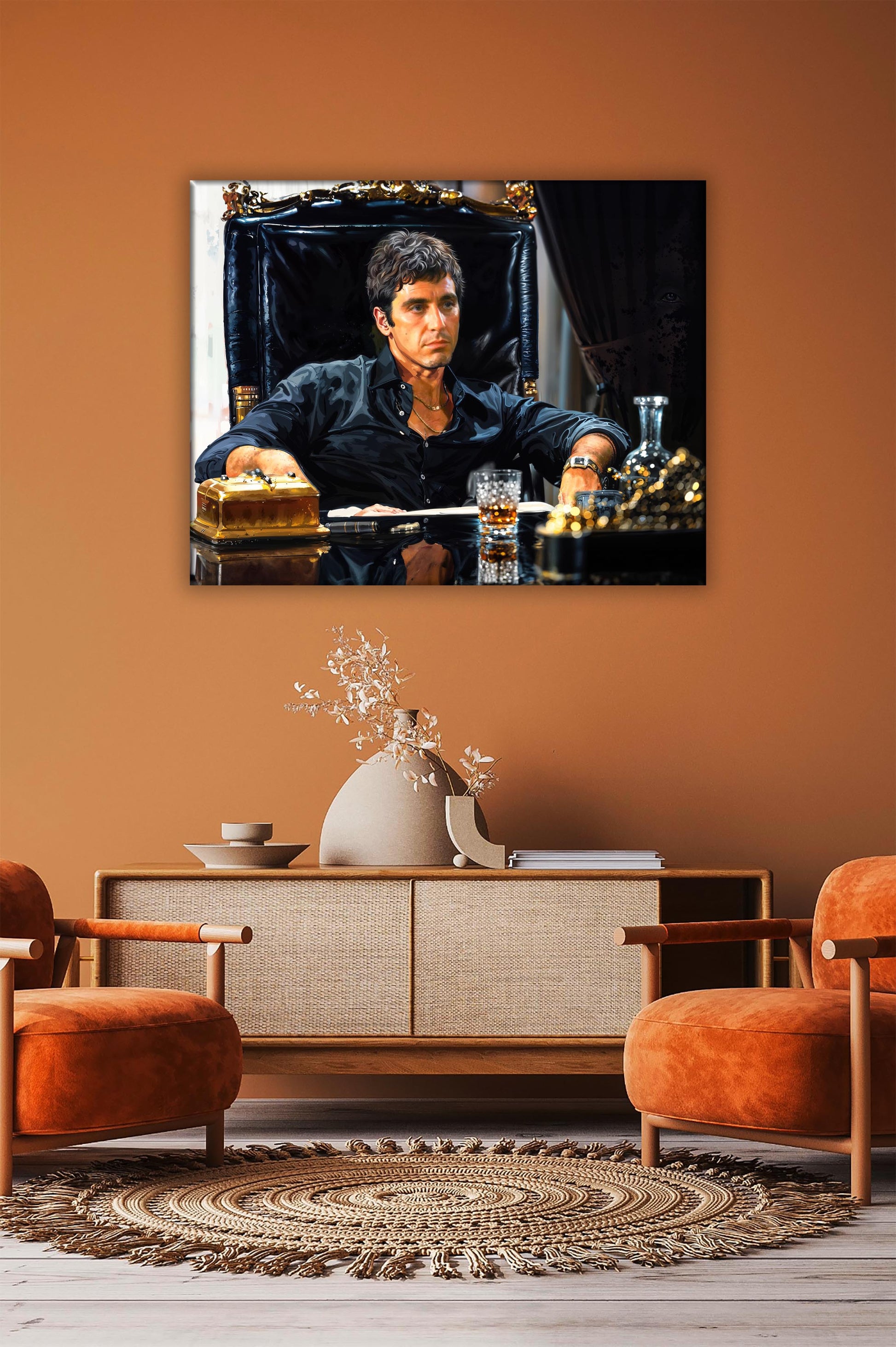 wall art Scarface decor livingroom