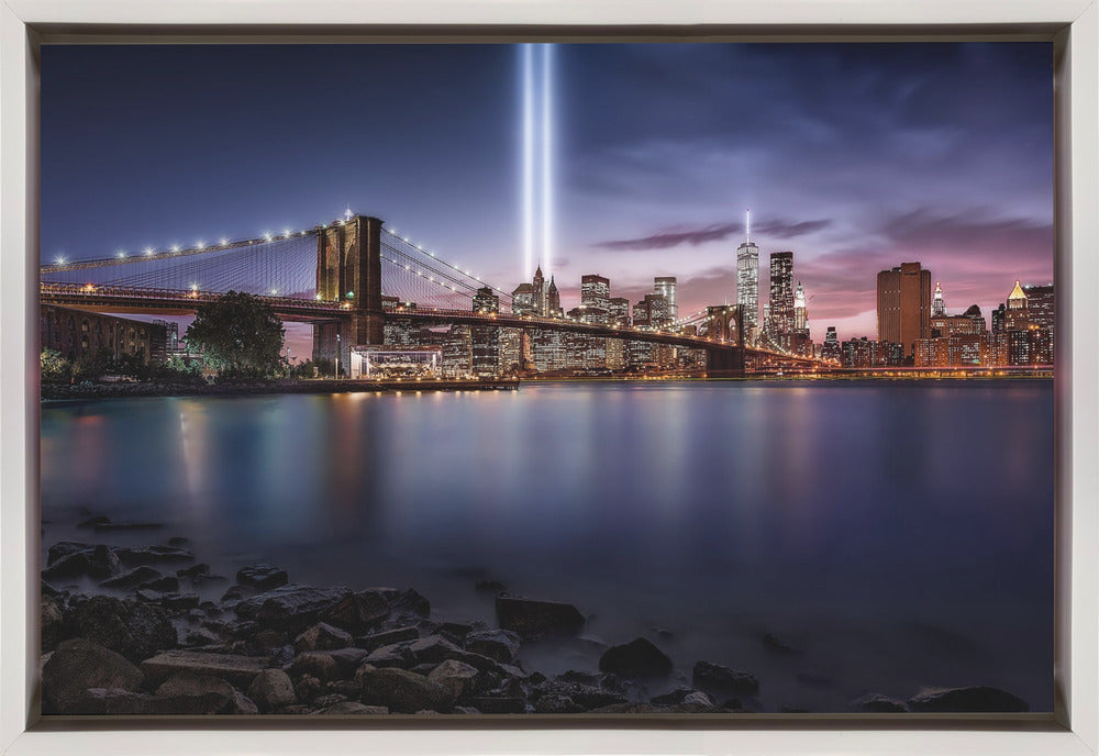 Artwork Unforgettable 9-11. New York36X24inches- Black Frame