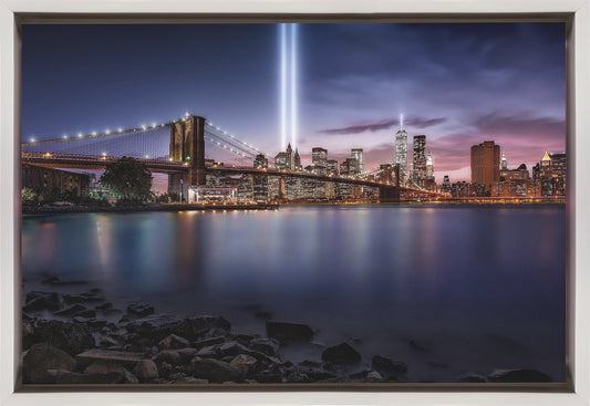 Artwork Unforgettable 9-11. New York36X24inches- Black Frame