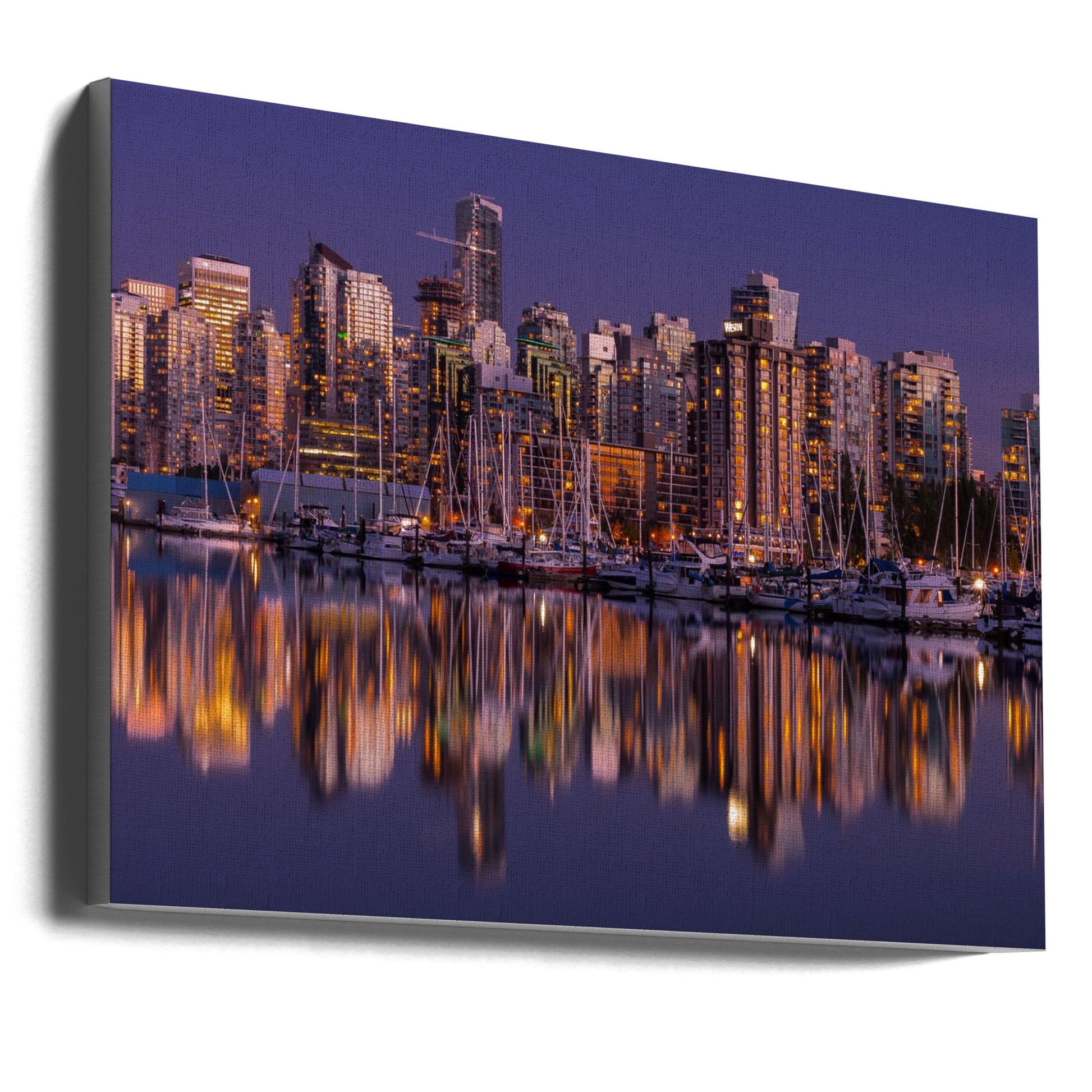 Wall art Glowing Vancouver-36X24inches-Gallery Wrapped (Ready to Hang)