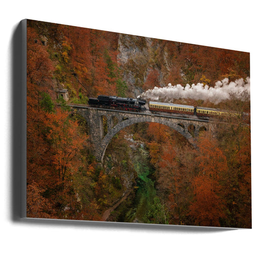 Wall art Museum train-36X24inches-Gallery Wrapped (Ready to Hang)