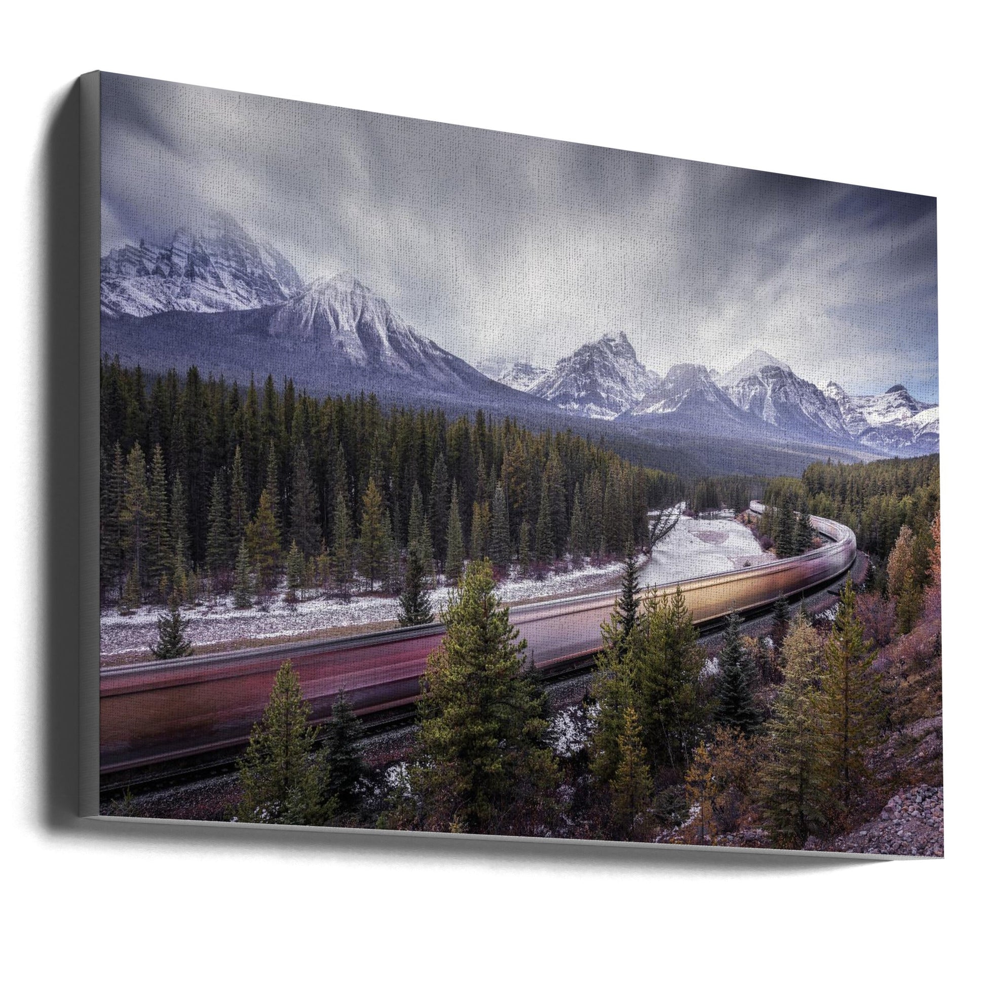 Wall art Fast train-36X24inches-Gallery Wrapped (Ready to Hang)
