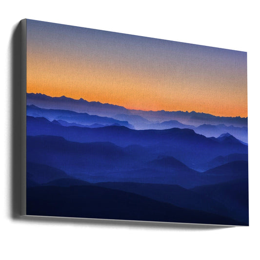 Artwork Misty Mountains36X24inches- Unframed