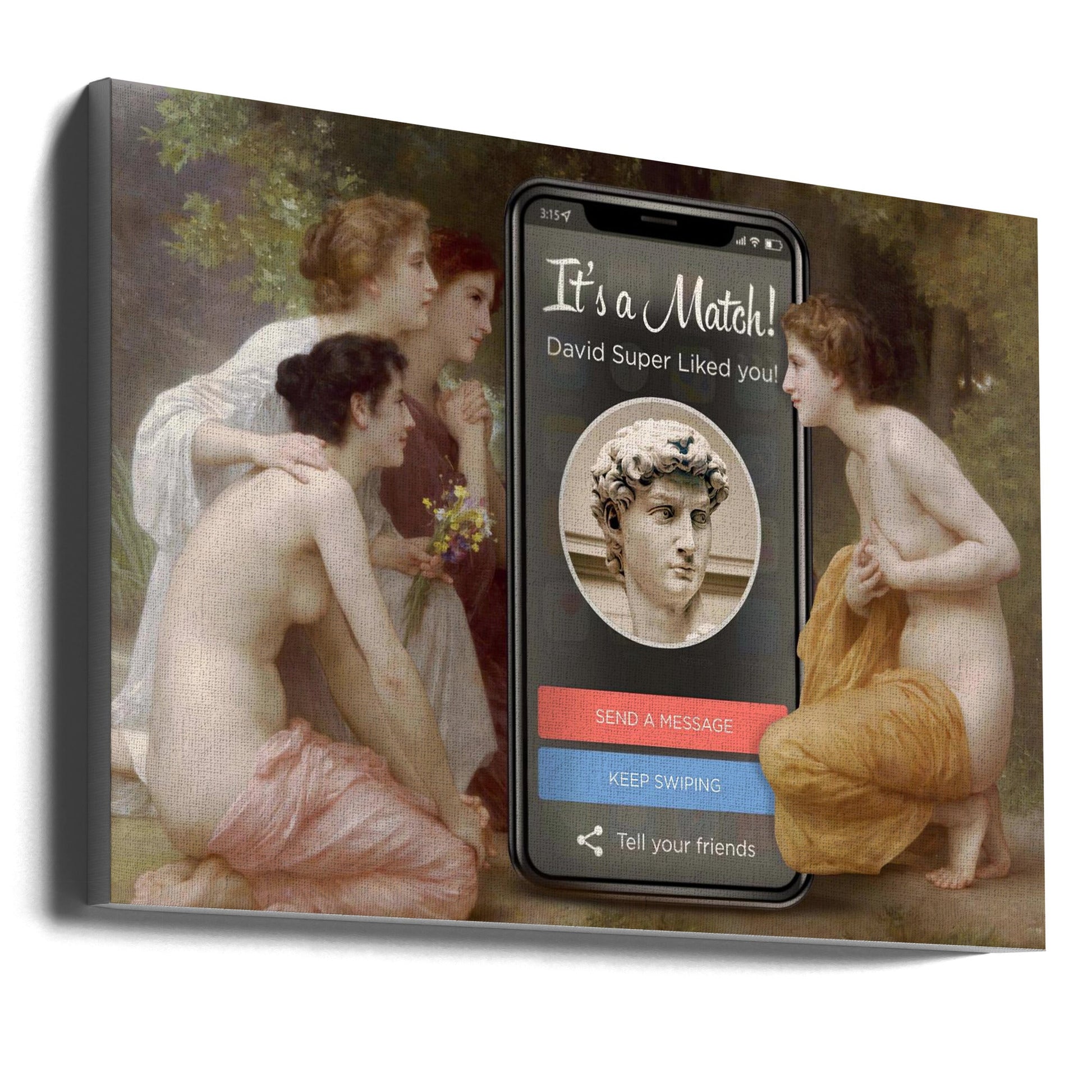 canvas prints David Match36X24inches- Unframed