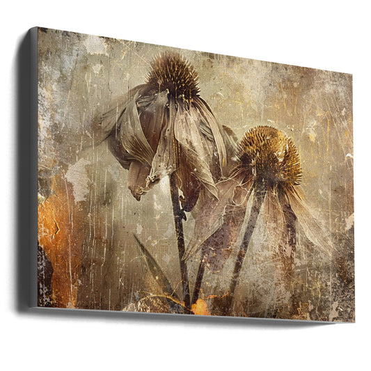 Flower Floral Art Illustration Wallart 082 Wall Artwork Gallery Wrapped (Ready to Hang)