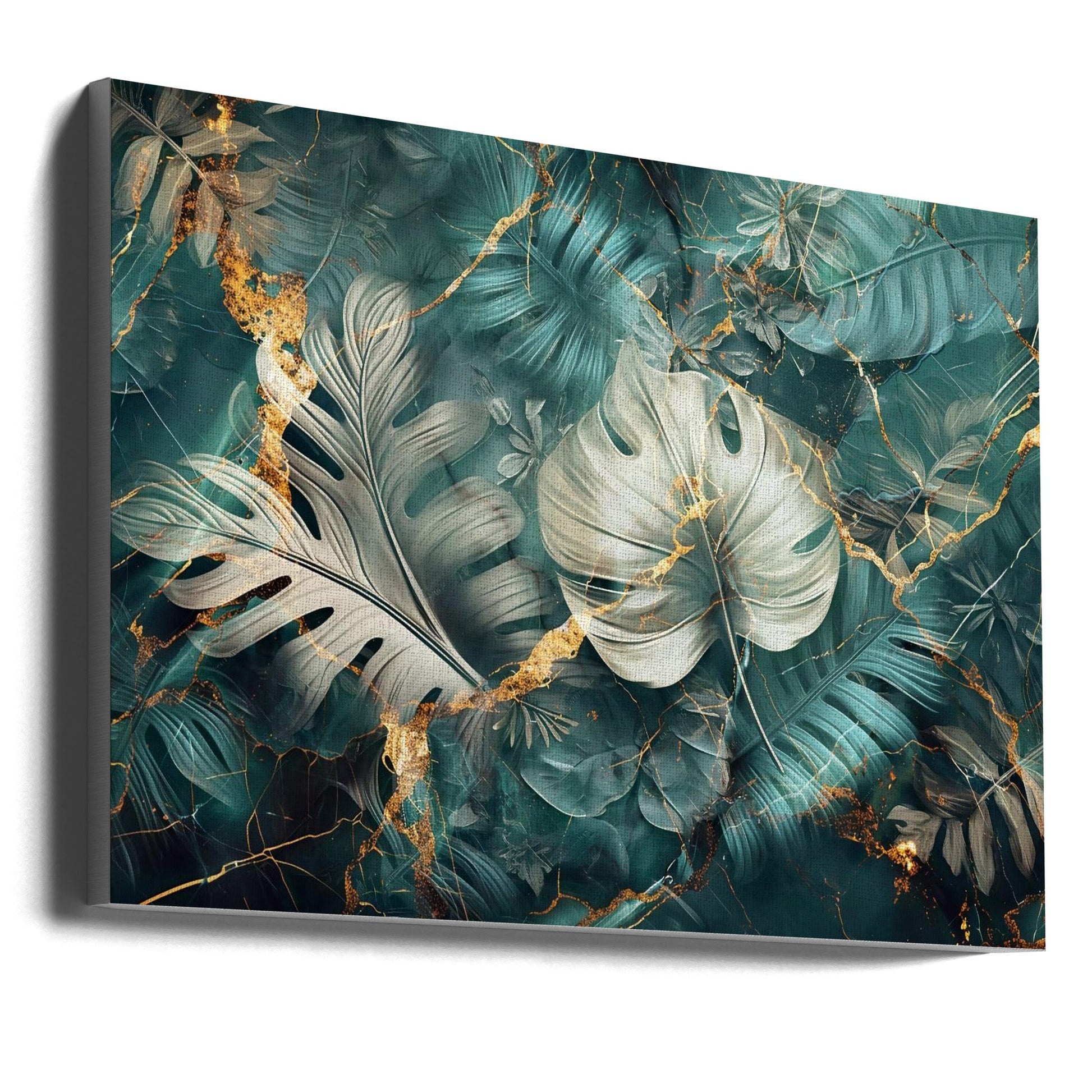 Artwork Jungle Leaves Art Illustration Wallart 2236X24inches- Unframed
