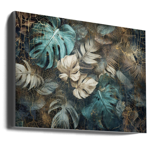 Artwork Jungle Leaves Art Illustration Wallart 2336X24inches- Unframed