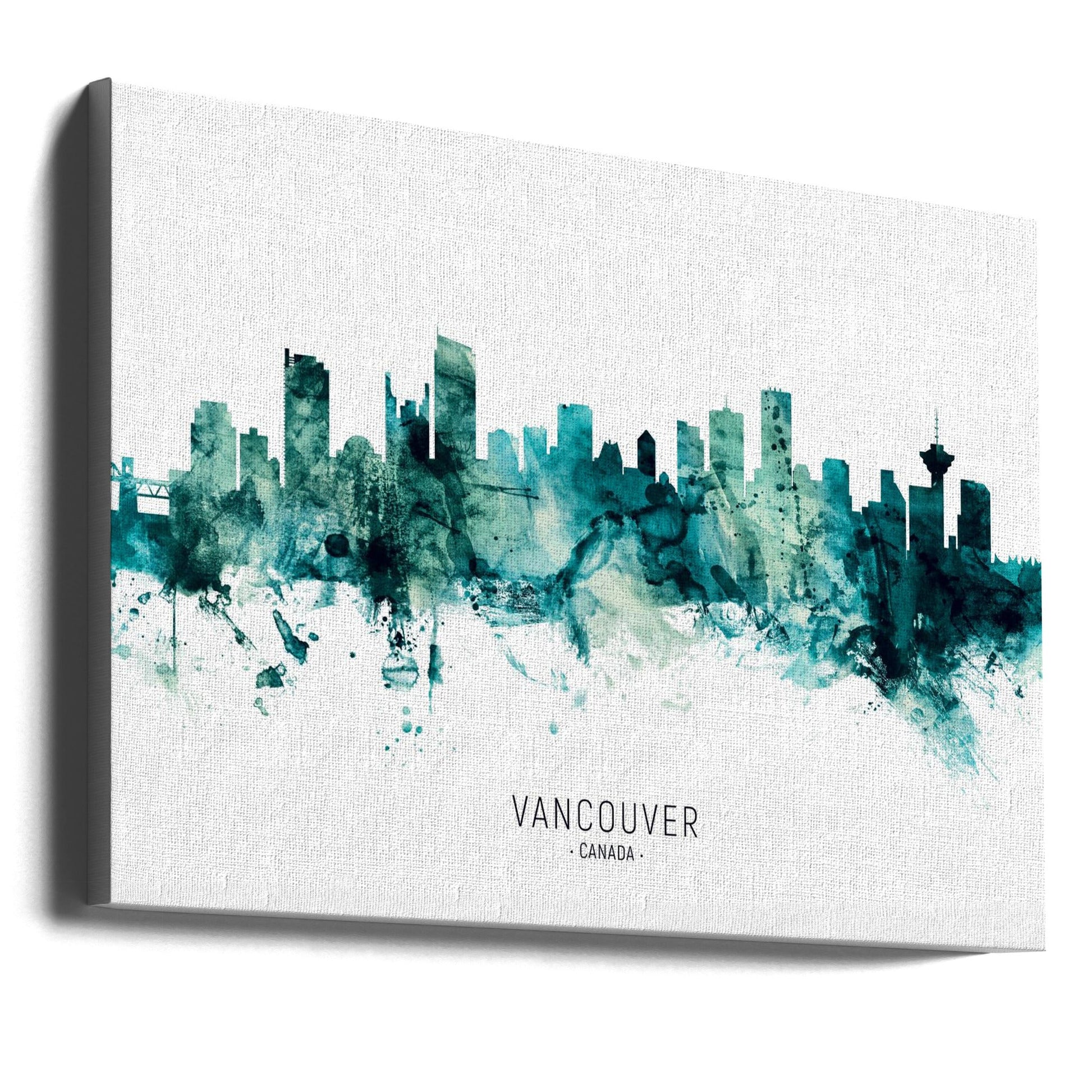 Wall art Vancouver Canada Skyline-36X24inches-Gallery Wrapped (Ready to Hang)