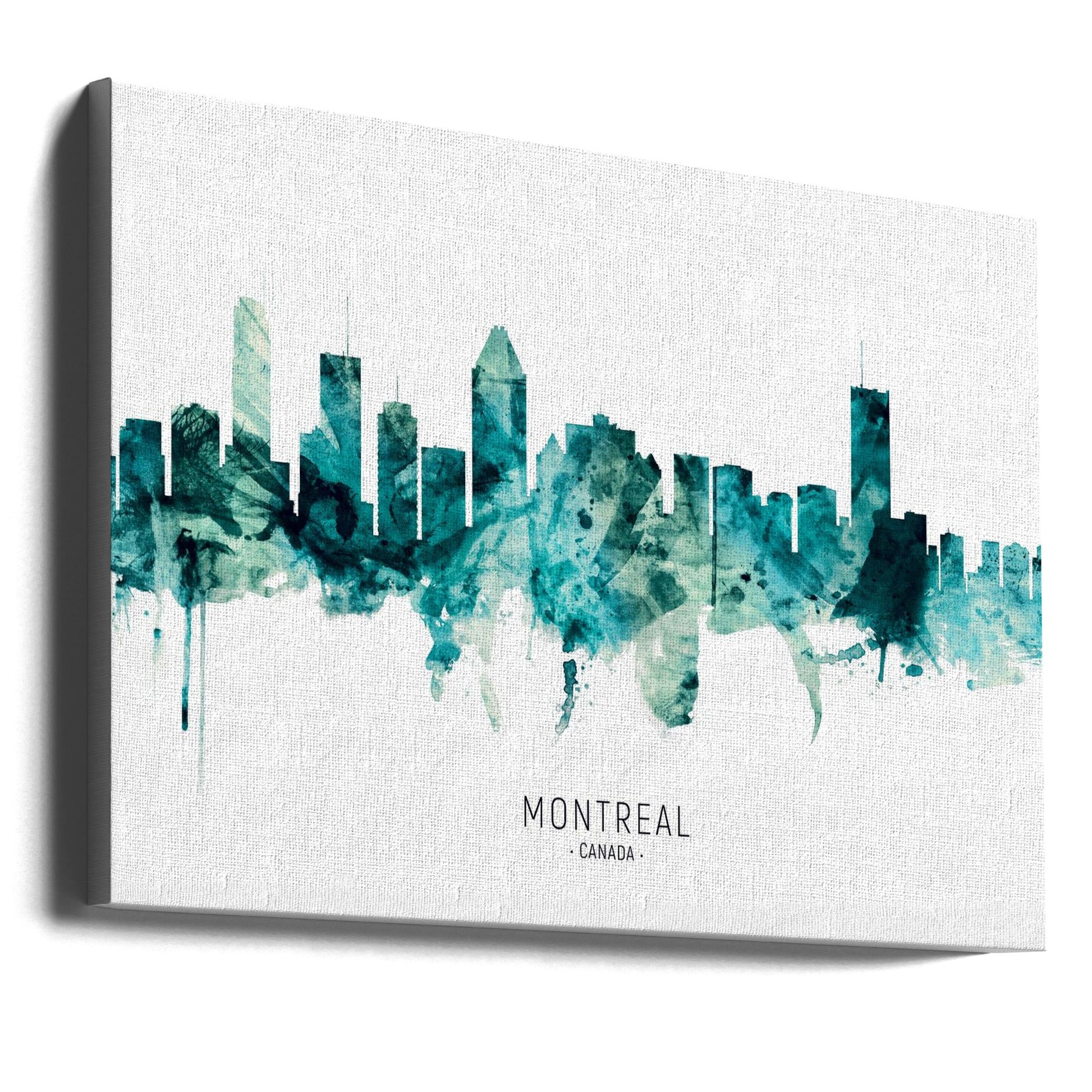 Wall art Montreal Canada Skyline-36X24inches-Gallery Wrapped (Ready to Hang)