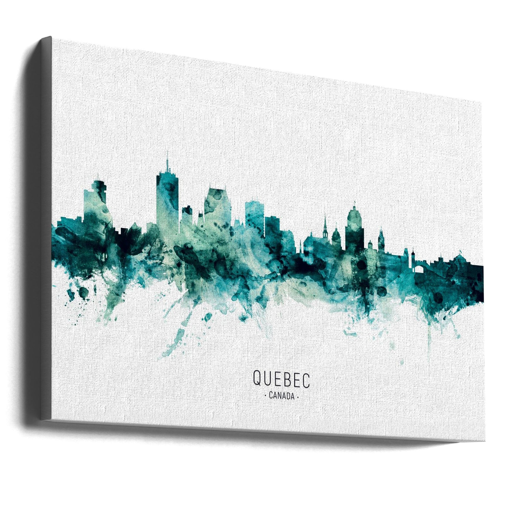 Wall art Quebec Canada Skyline-36X24inches-Gallery Wrapped (Ready to Hang)