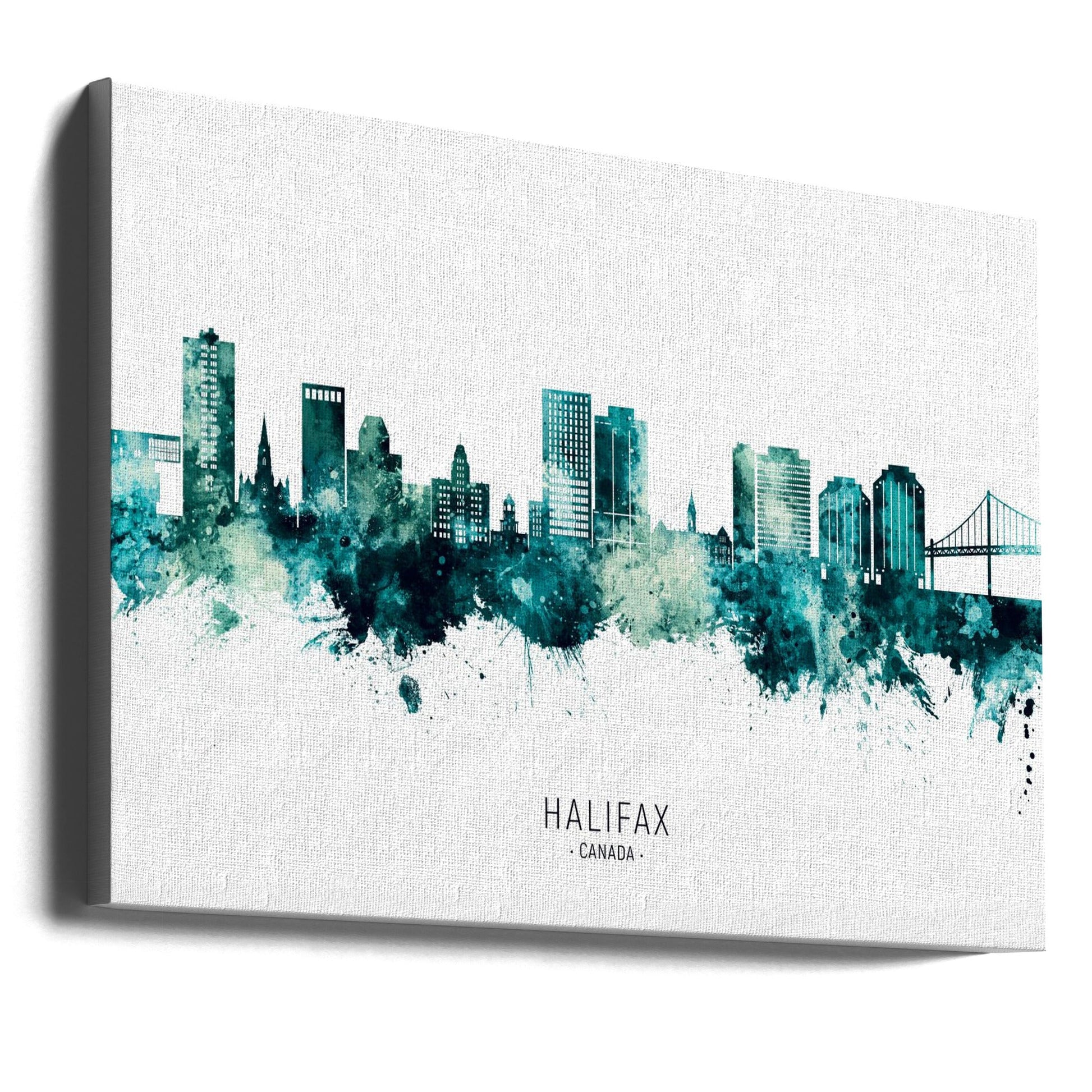 Wall art Halifax Canada Skyline-36X24inches-Gallery Wrapped (Ready to Hang)