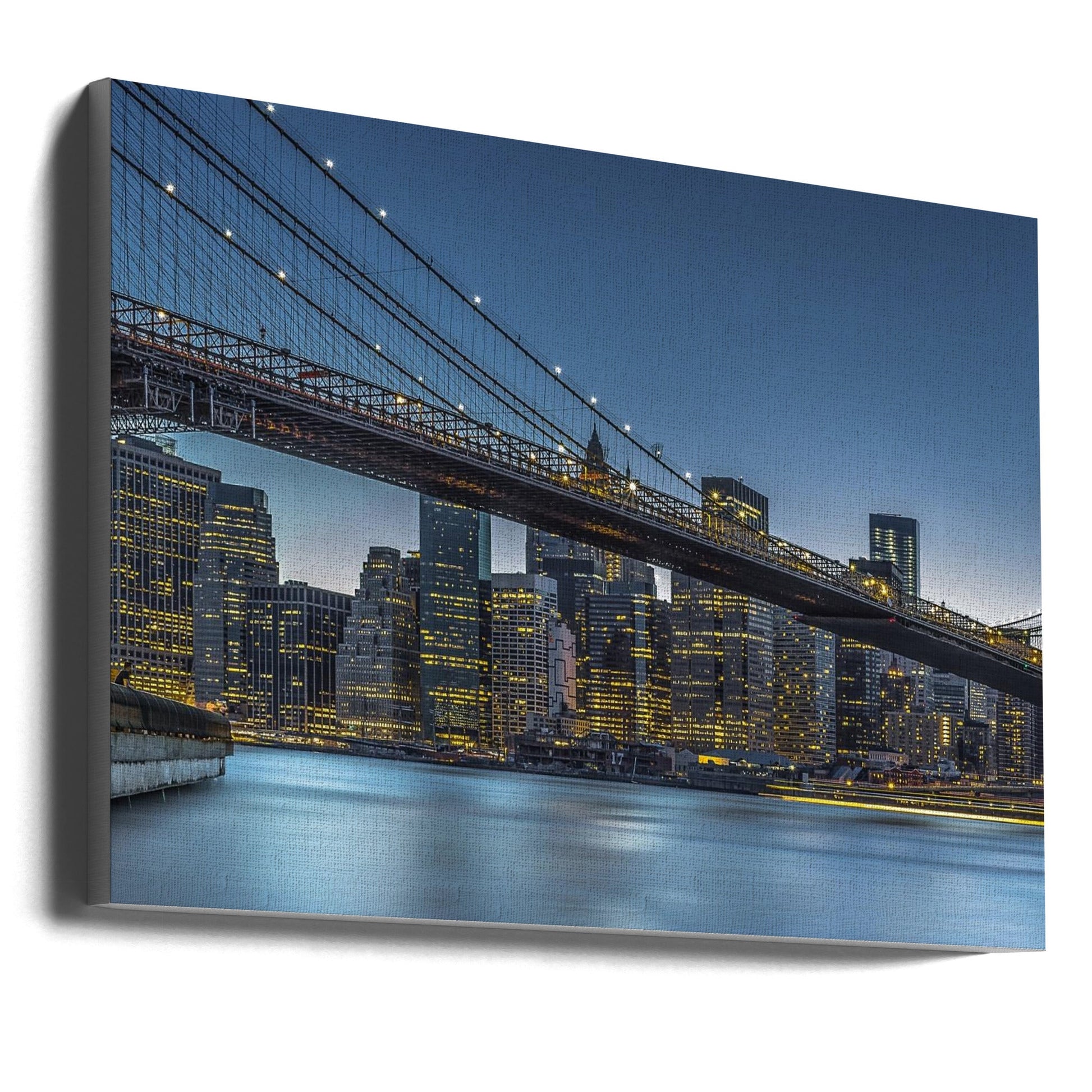 Artwork New York - Blue Hour over Manhattan36X24inches- Unframed