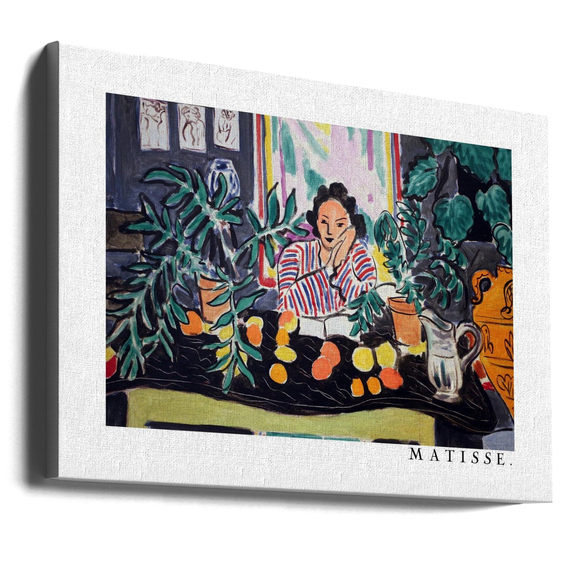 Artwork  Interno Con Vaso Etrusco 1940 20X16-inches