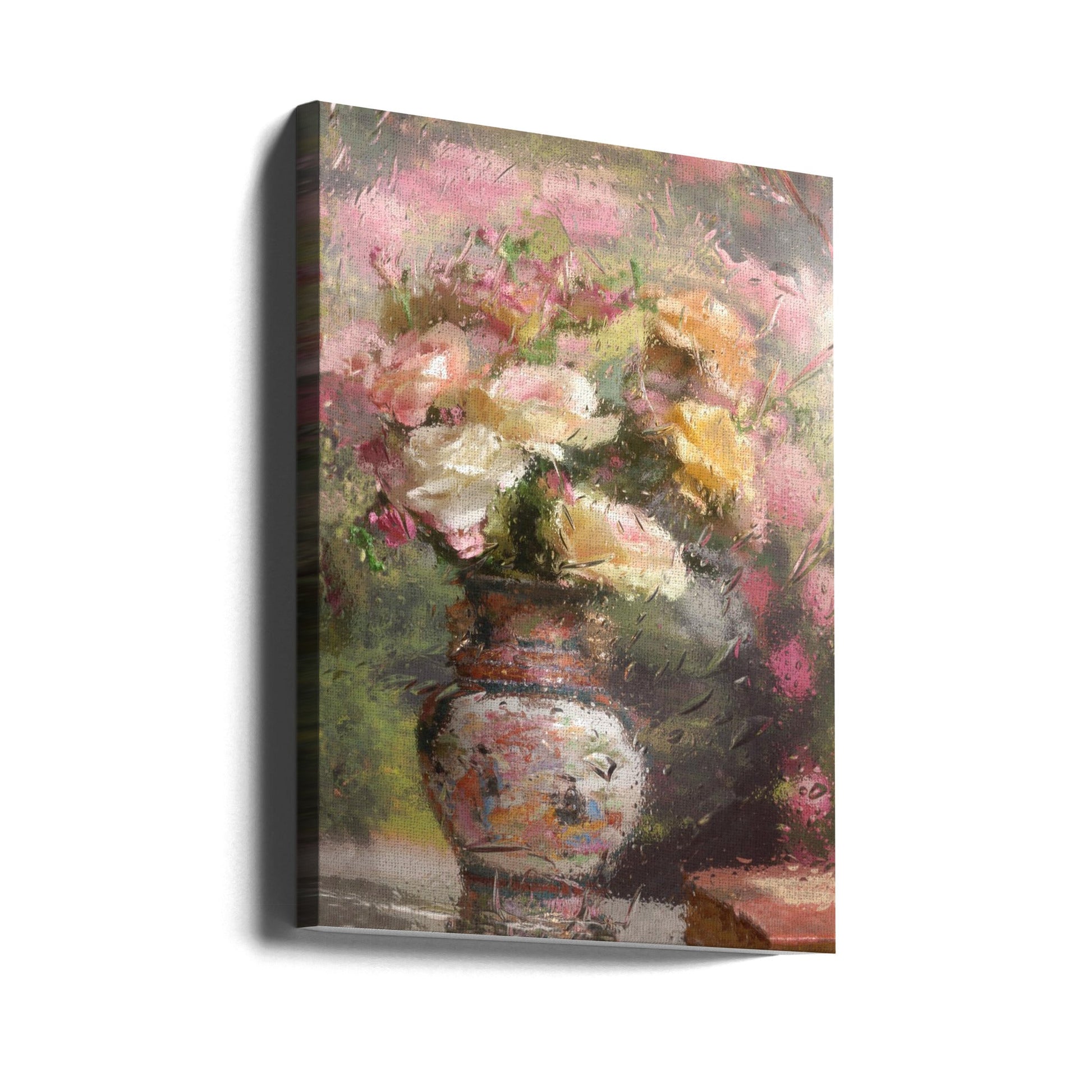 Still life with flowers Wall Artwork Gallery Wrapped (Ready to Hang)