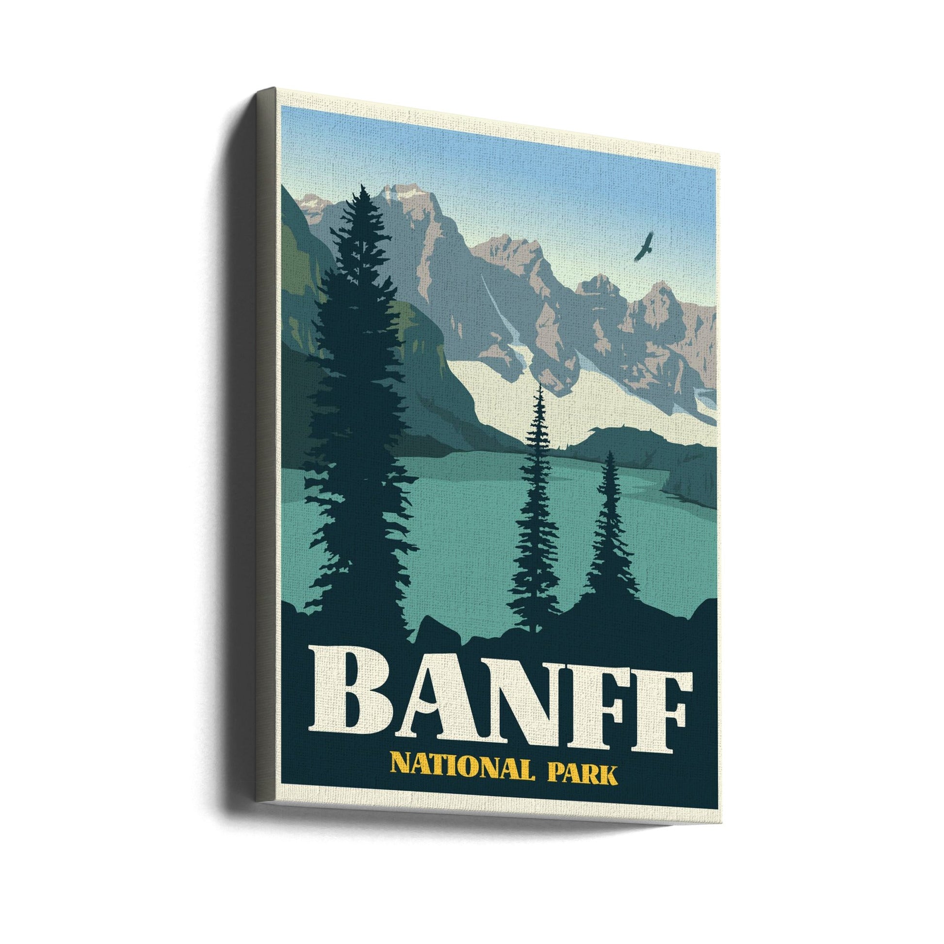 Wall art Banff National Park Travel Print-24X36inches-Gallery Wrapped (Ready to Hang)
