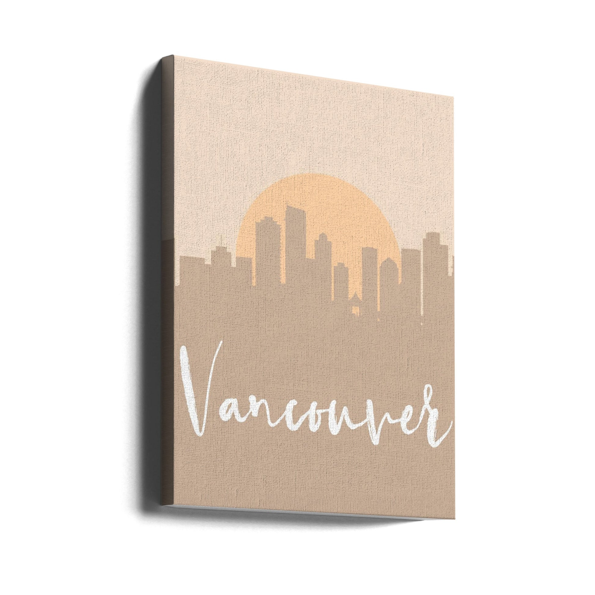 Wall art Skyline Earth Tone 2 90-24X36inches-Gallery Wrapped (Ready to Hang)