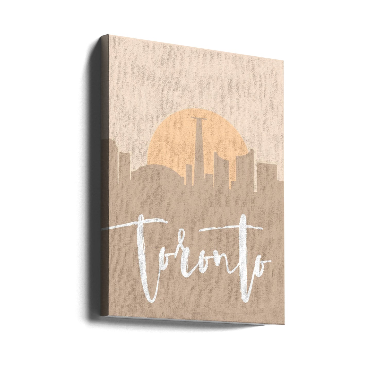 Wall art Skyline Earth Tone 2 89-24X36inches-Gallery Wrapped (Ready to Hang)