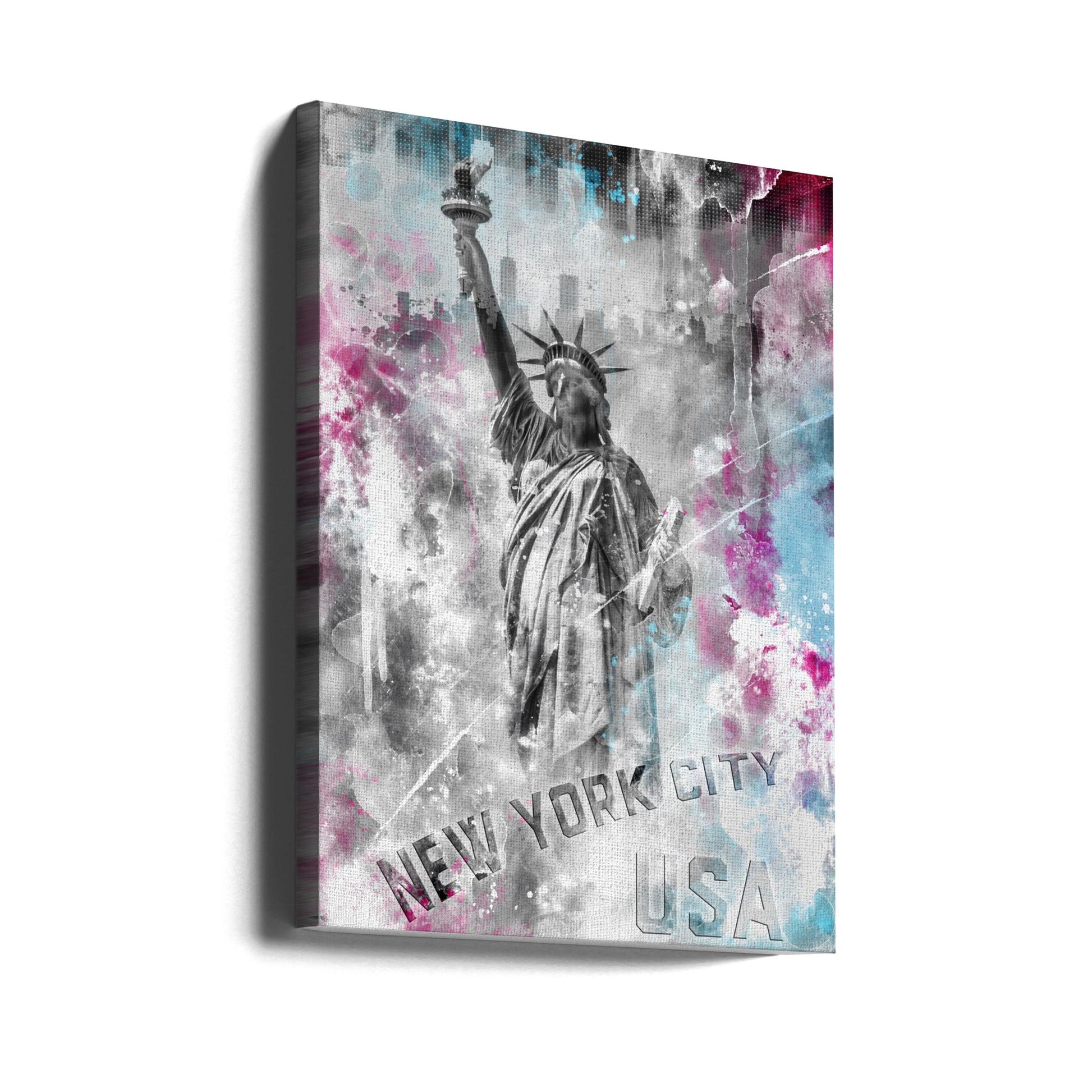 Artwork POP ART Statue of Liberty - Splashes24X36inches- Unframed