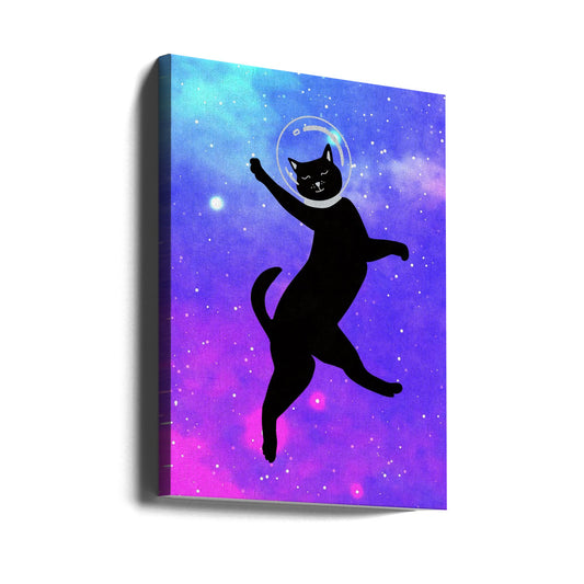 canvas prints Happy Space Cat24X36inches- Unframed