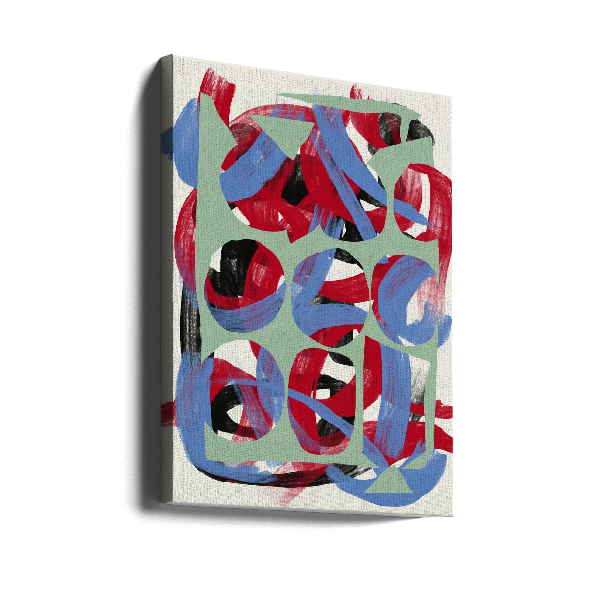 Abstract Art Canvas Print-wall-art-dry-directional-strokes-abstract-03-24X36inches