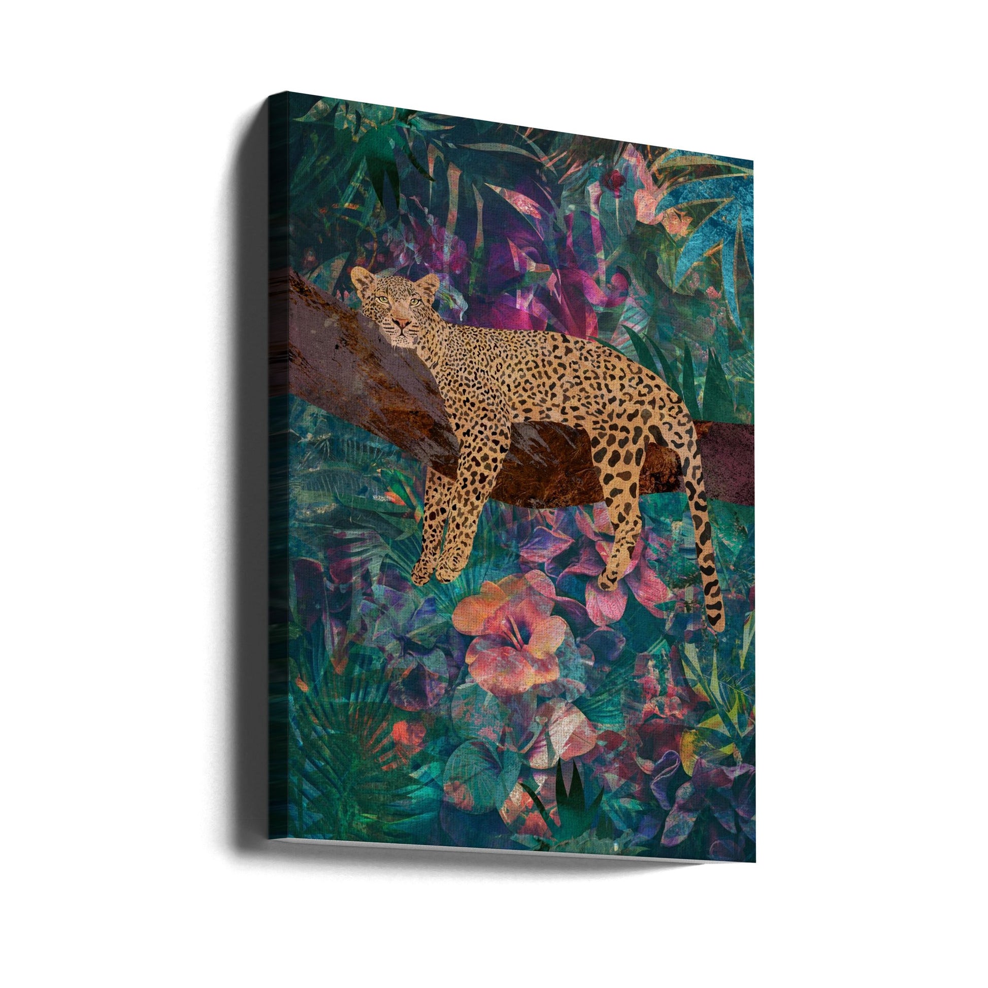 Artwork Leopard Jungle2 0124X36inches- Unframed