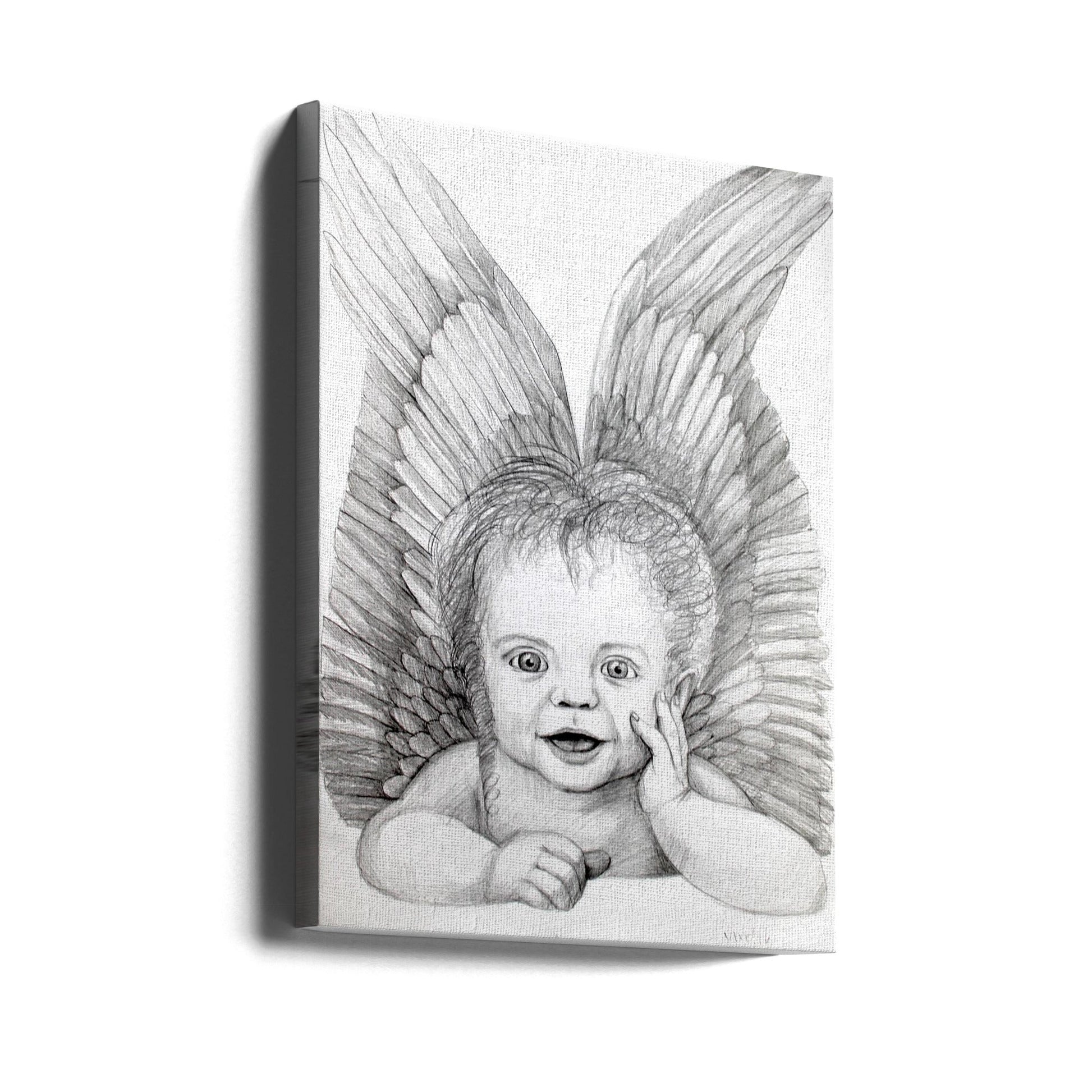 canvas prints Cherubic Baby Angel24X36inches- Unframed