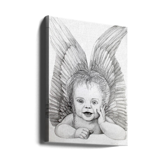 canvas prints Cherubic Baby Angel24X36inches- Unframed
