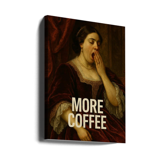 canvas prints Yawning for Coffee24X36inches- Unframed