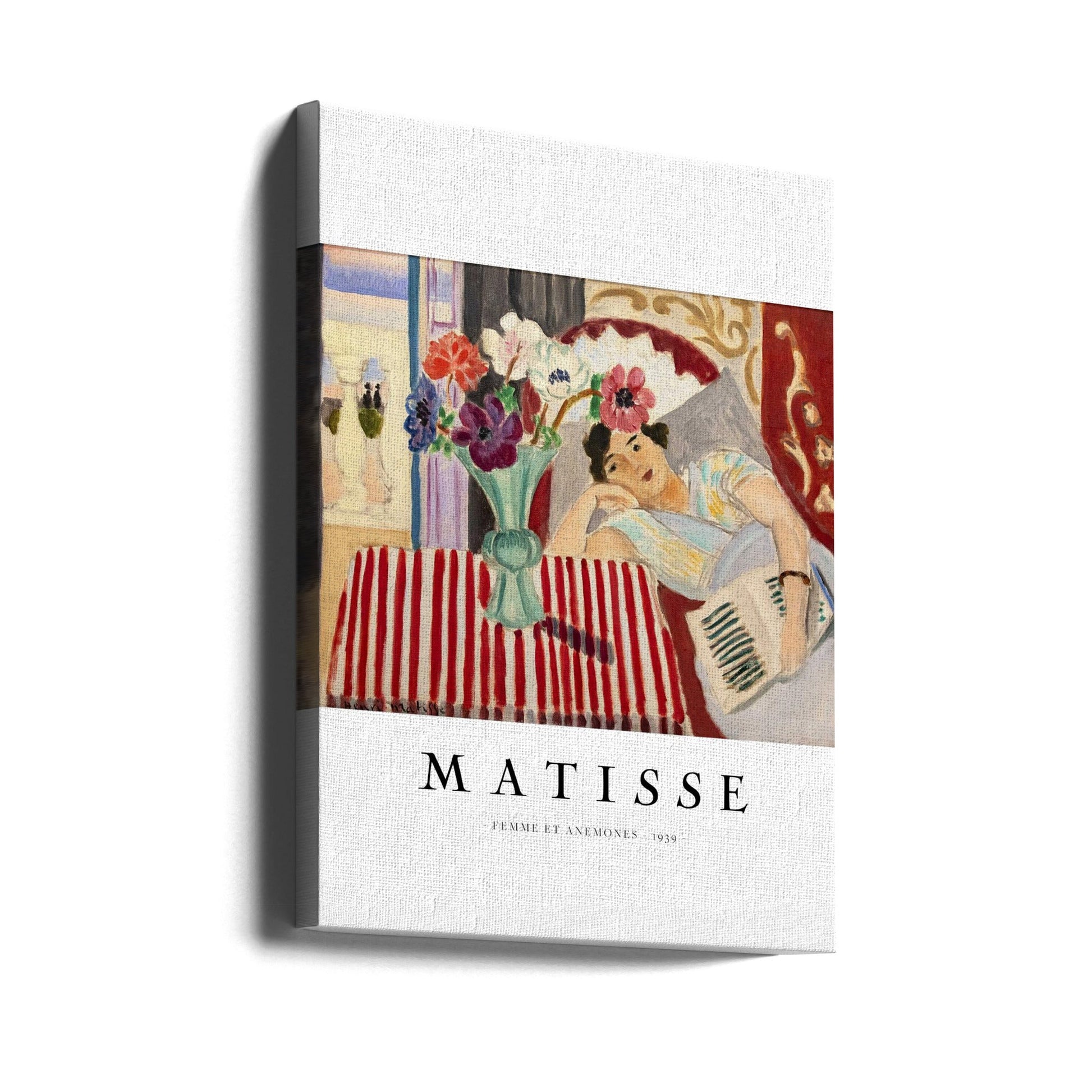 Artwork Femme Et Anémones Matisse 16X20-inches