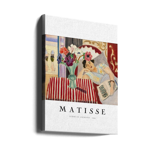 Artwork Femme Et Anémones Matisse 16X20-inches