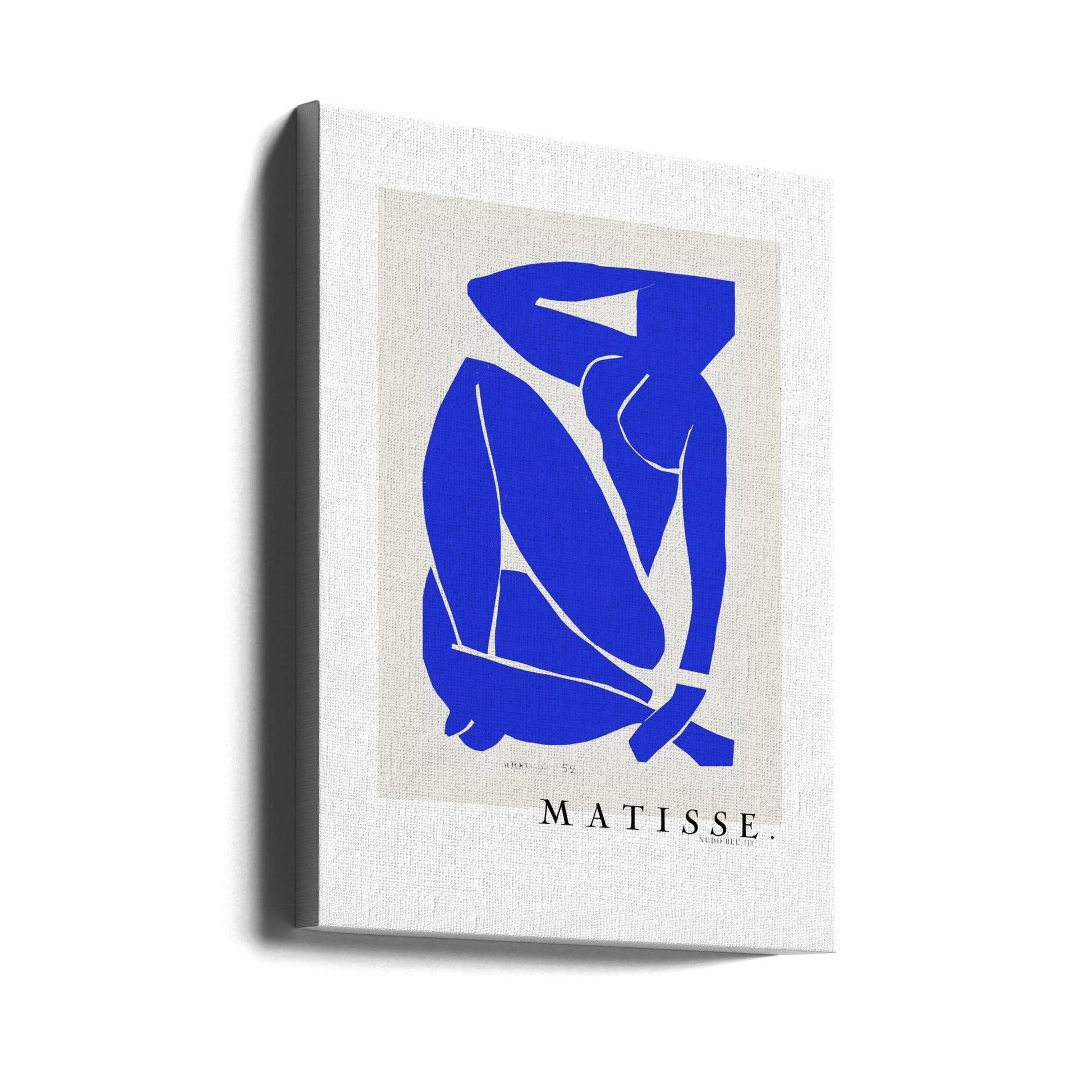 Artwork  Nudo Blu III 1952 Boarder 16X20-inches