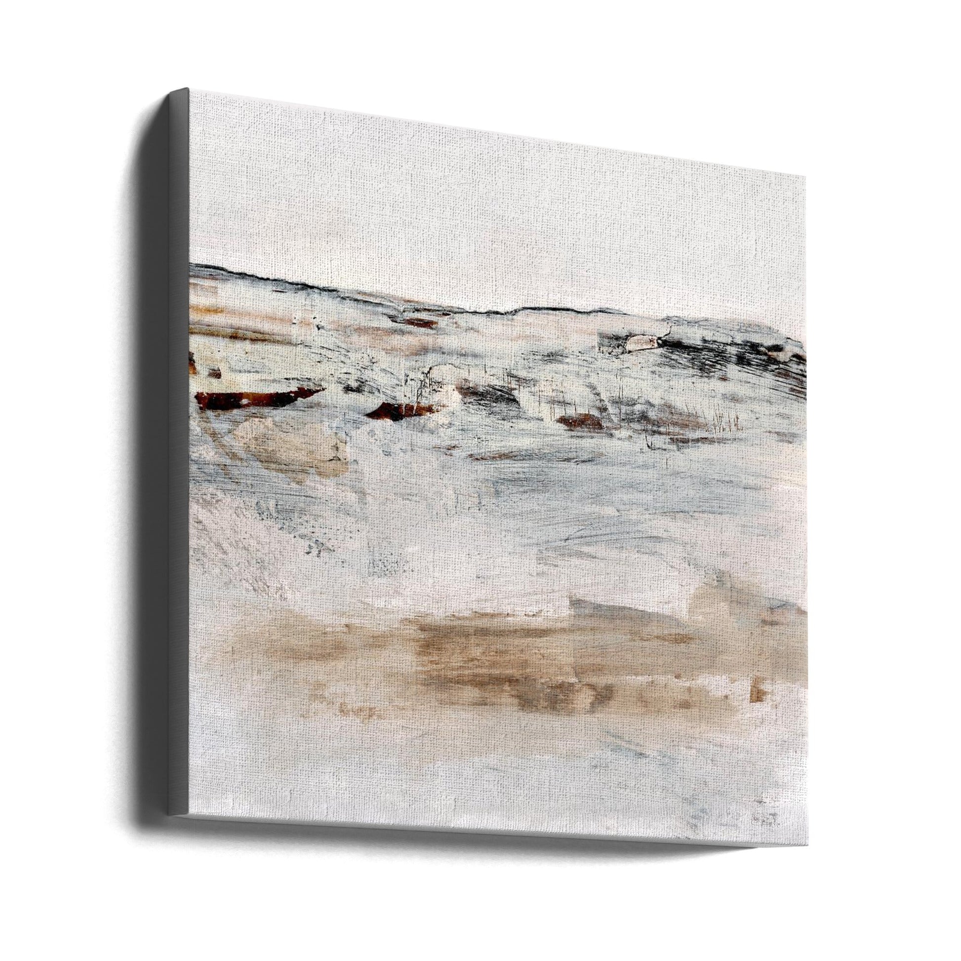 August No3 Abstract Waves Wall Artwork Gallery Wrapped (Ready to Hang)