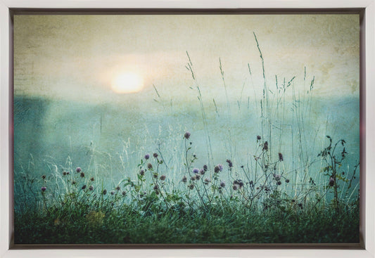 Autumn sunrise Wall Artwork In Black Floating Frame
