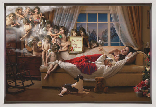 Artwork Mummy look!!!36X24inches- Black Frame