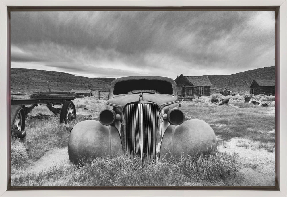 Artwork- Bodie State Historic Park-48X36inches-In White Floating Frame